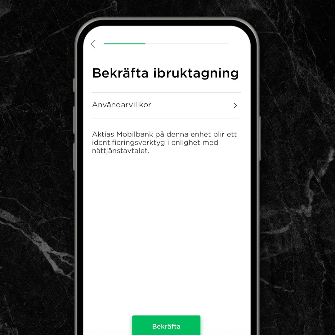 4. Bekräfta ibruktagningen