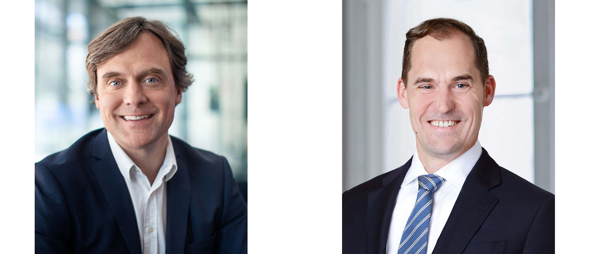 Samu Lang från Aktia och Jochen Mende från UBS